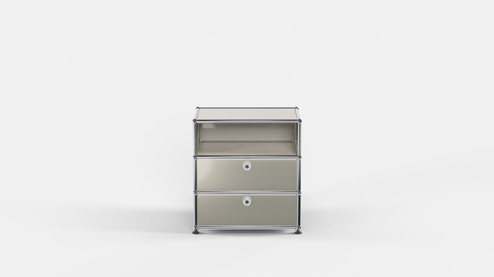 Lille USM Haller natbord i Champagne Metallic