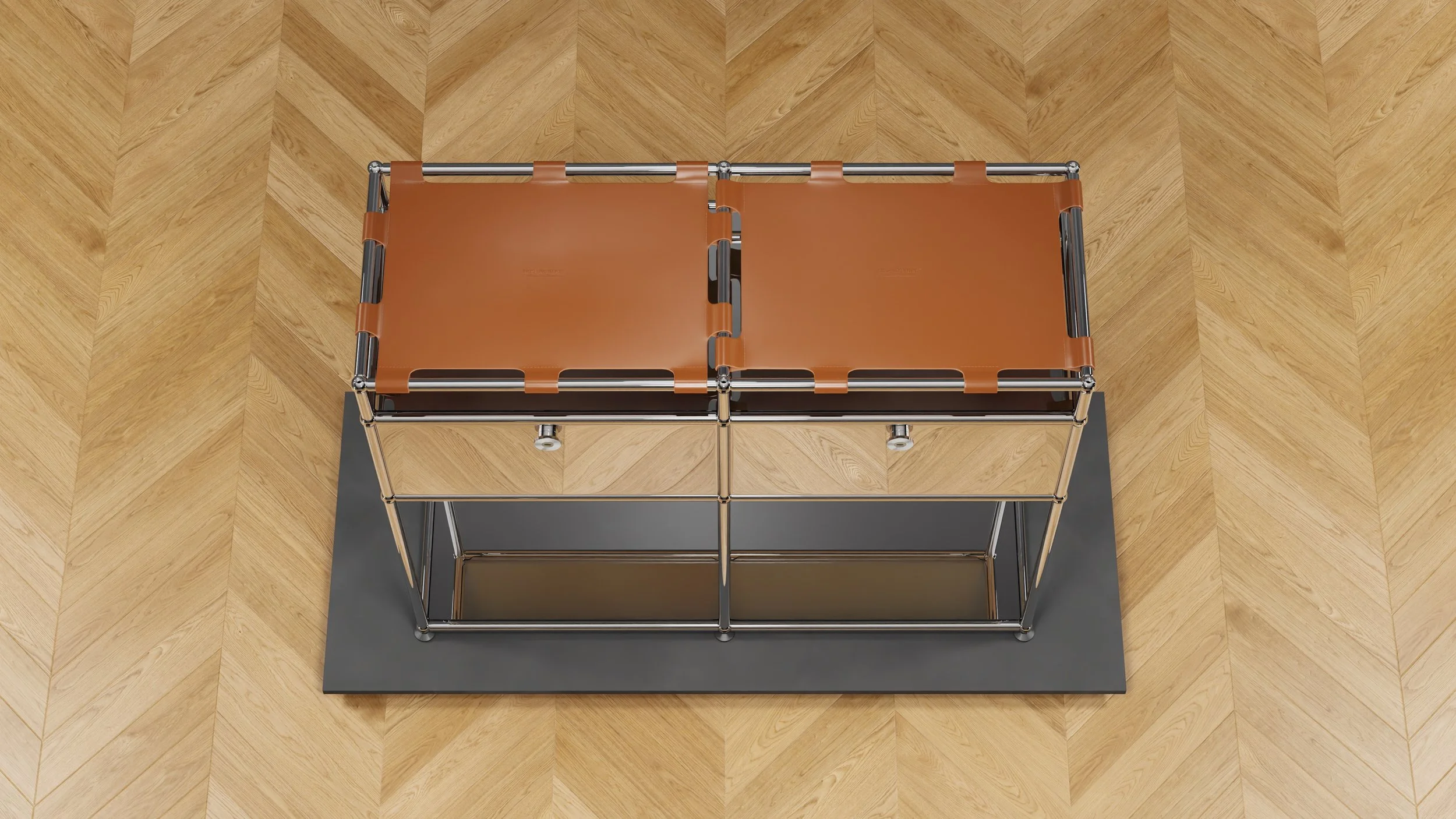 Verchromte Metallarbeit von ries+kramer