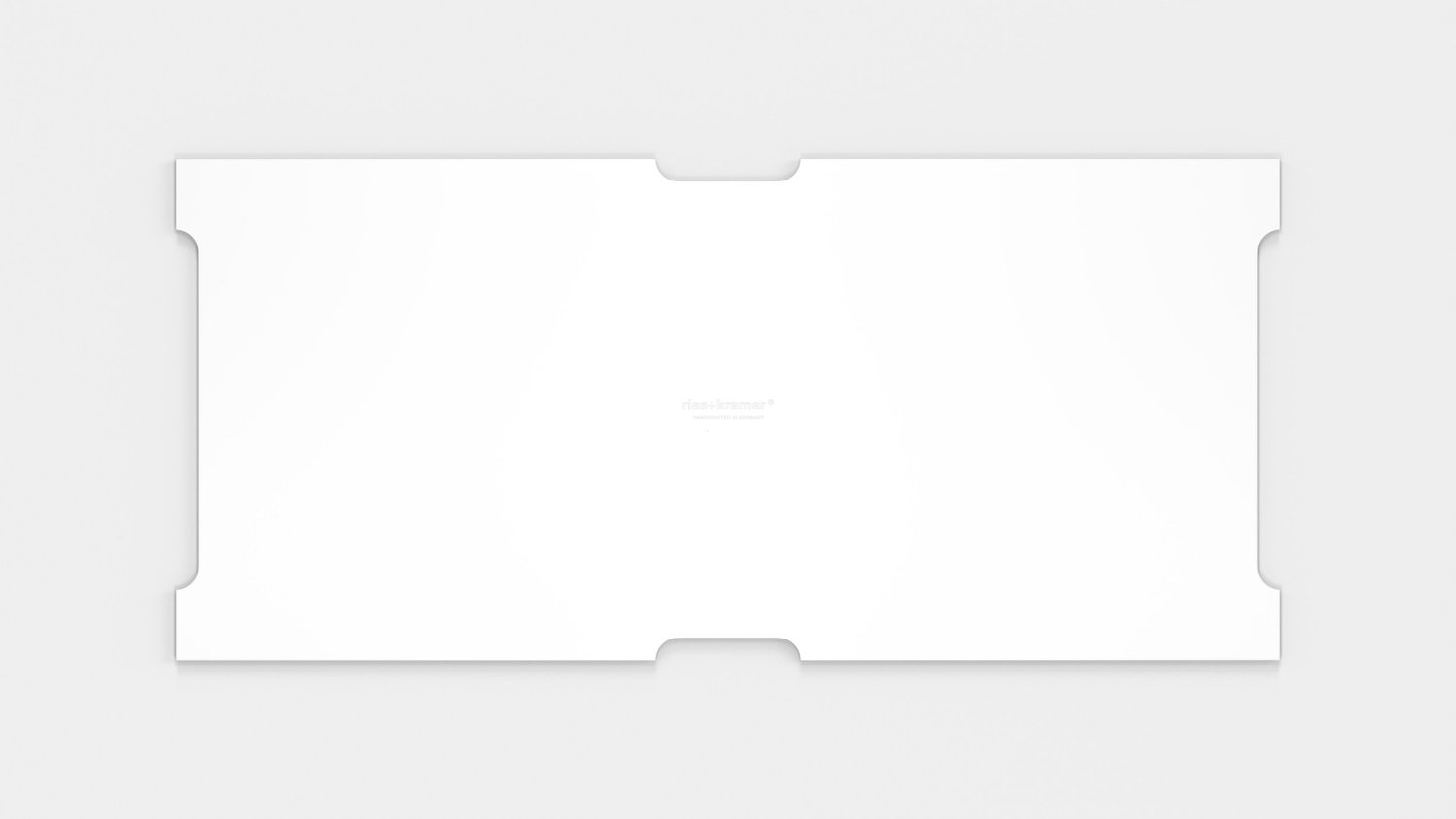 Lederauflage Weiß B75 T35