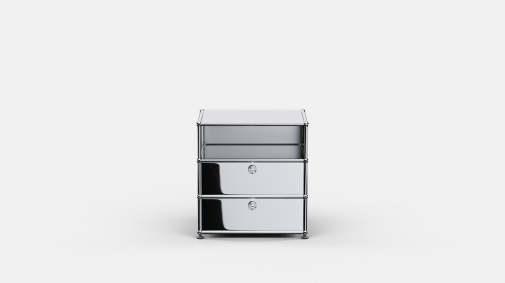 USM Haller natbord i Chrome