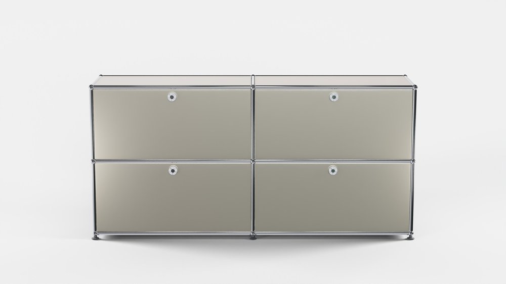 USM Haller sideboard B75 i Champagne Metallic